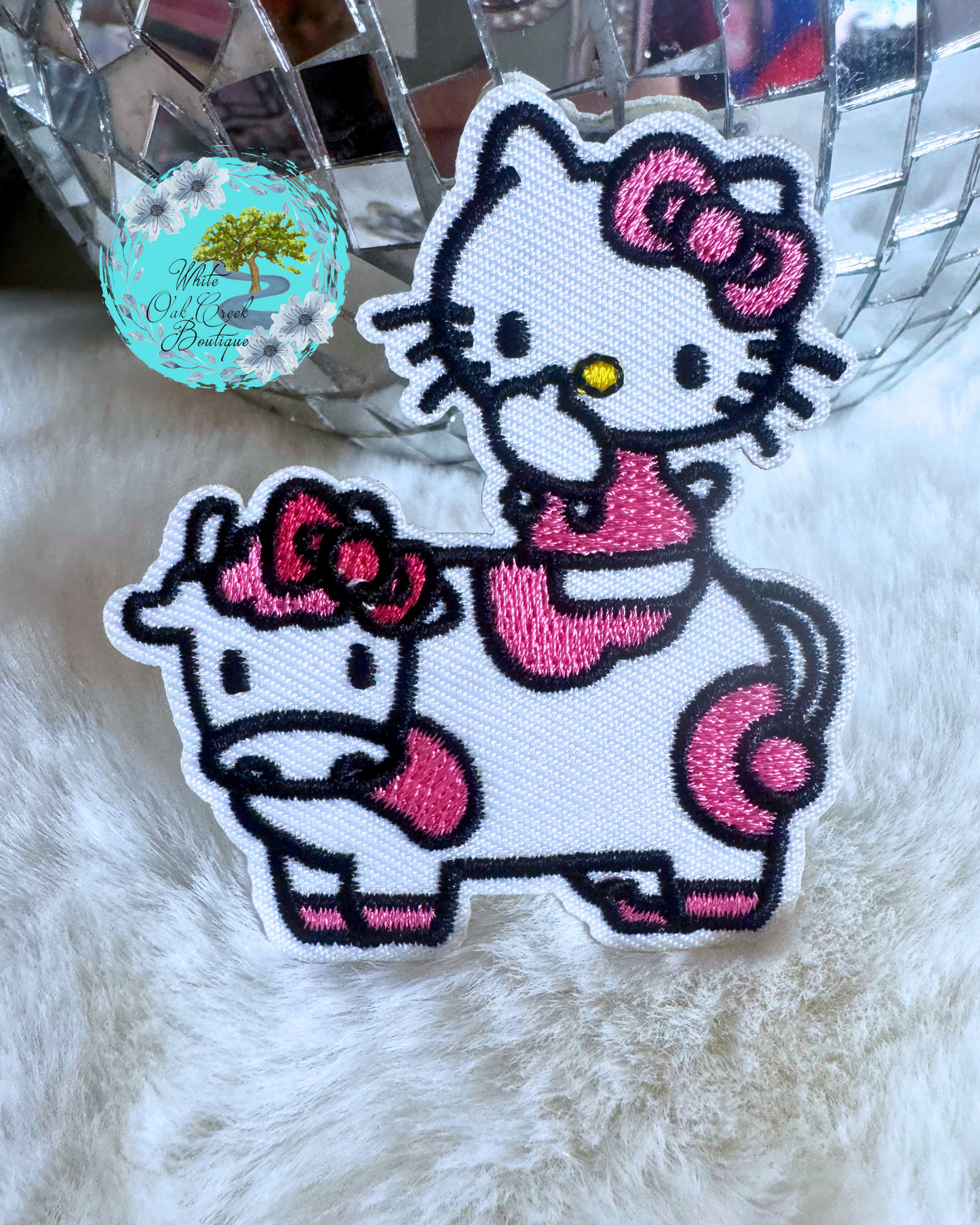 Kitty Cow 2.6” Embroidered Trucker Hat Patch