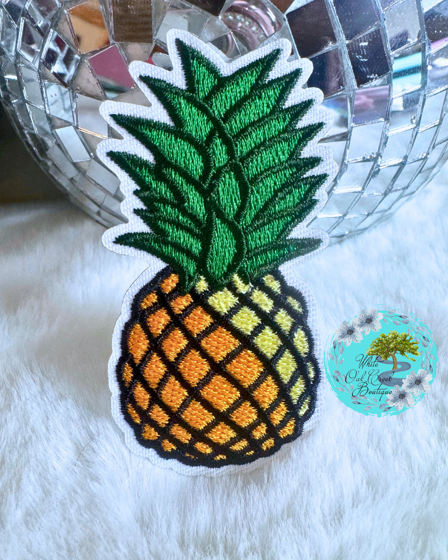Pineapple 3”Embroidered Trucker Hat Patch