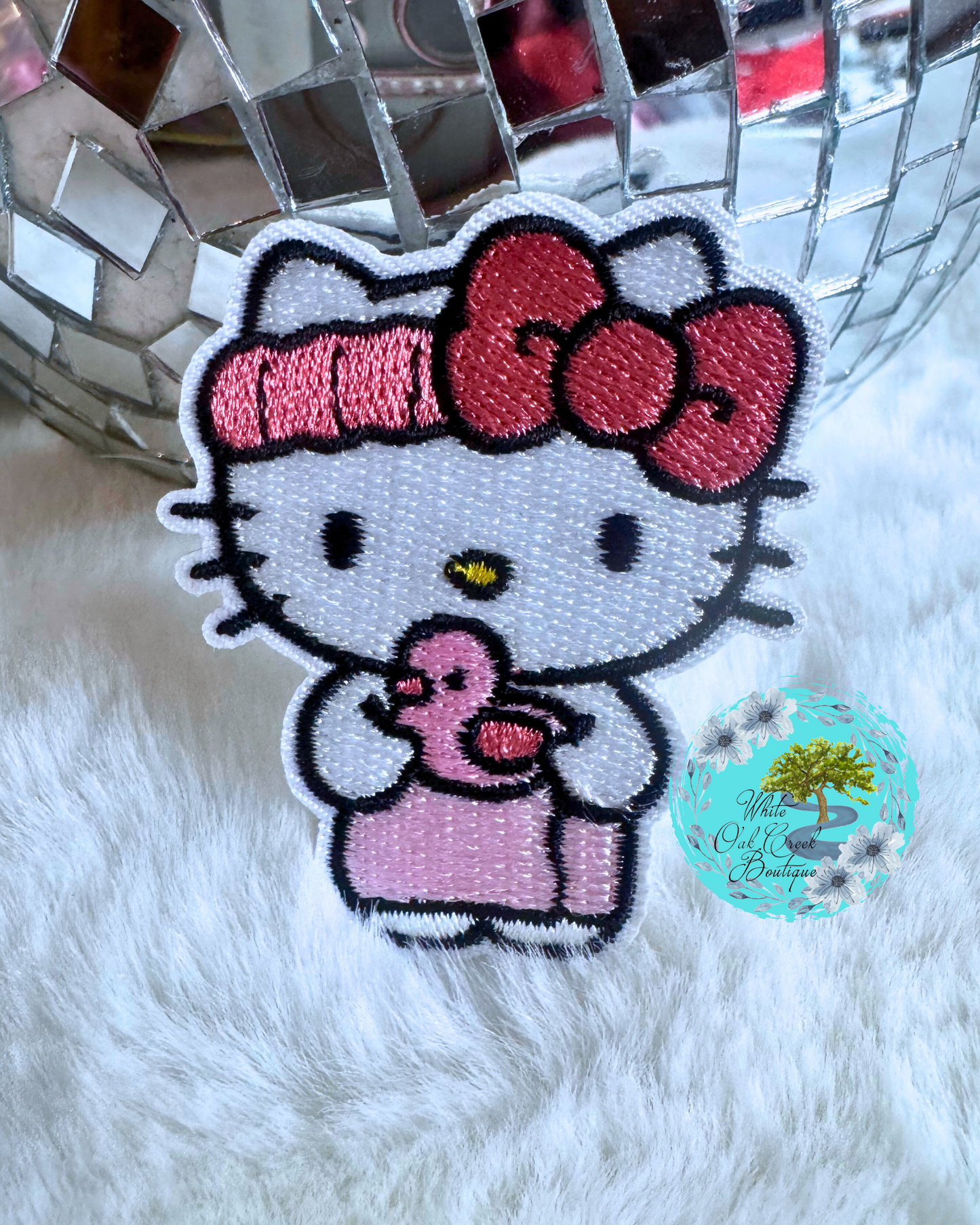 Kitty Duck 2.2” Embroidered Trucker Hat Patch
