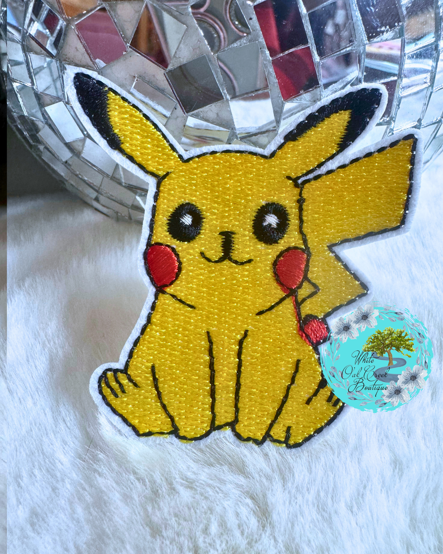 Pikachu Pokémon 2.5” Embroidered Trucker Hat Patch