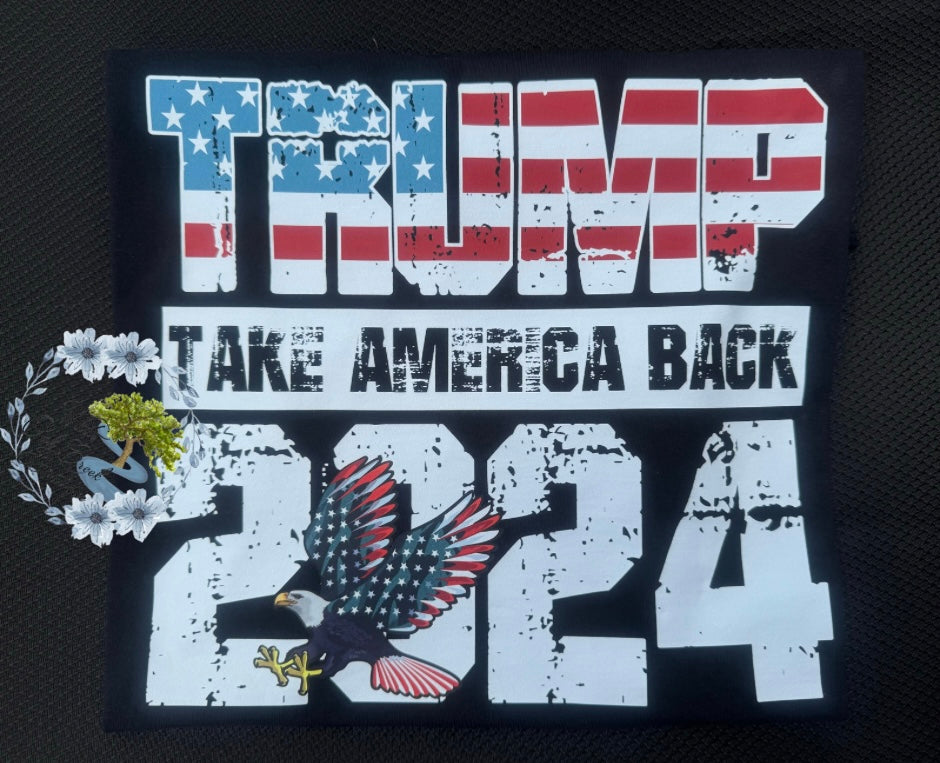 Trump Eagle Back Print T-Shirt