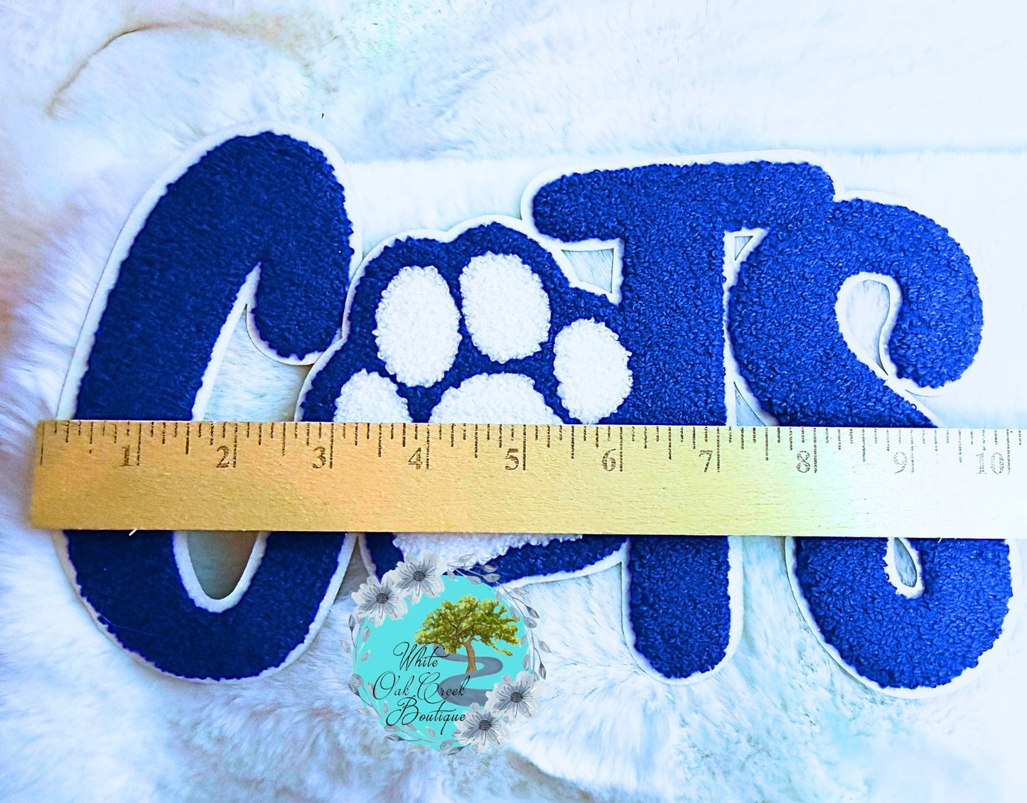 Wildcat Cats Chenille 10” Iron-On Patch