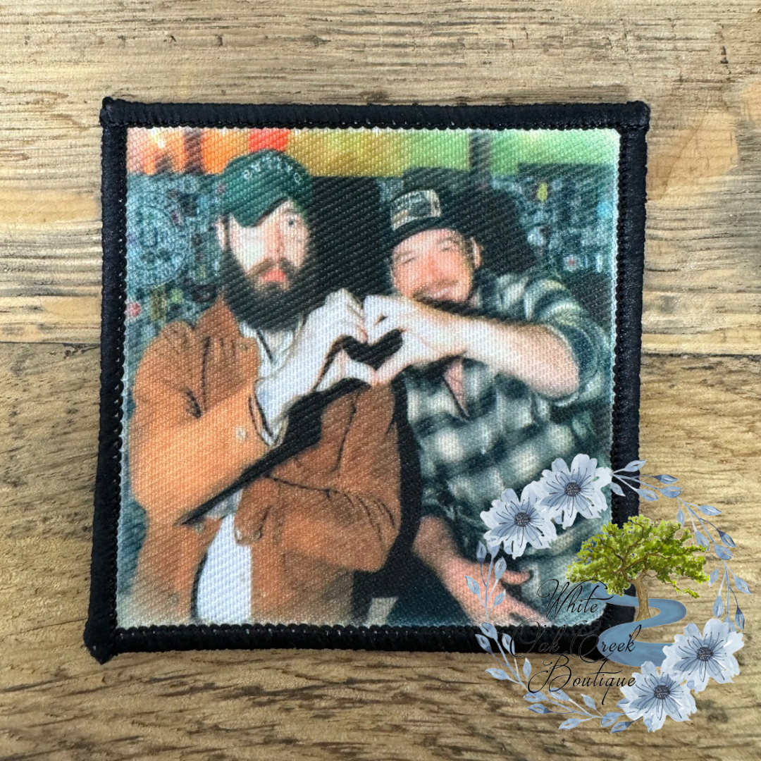 Post Malone Wallen Best Friend 2 1/2” Square Trucker Hat Patch