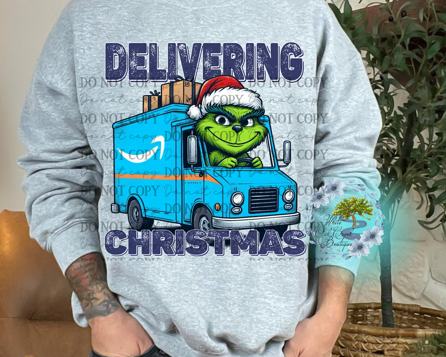 Delivery Driver Sweatshirt or T-Shirt Green Guy