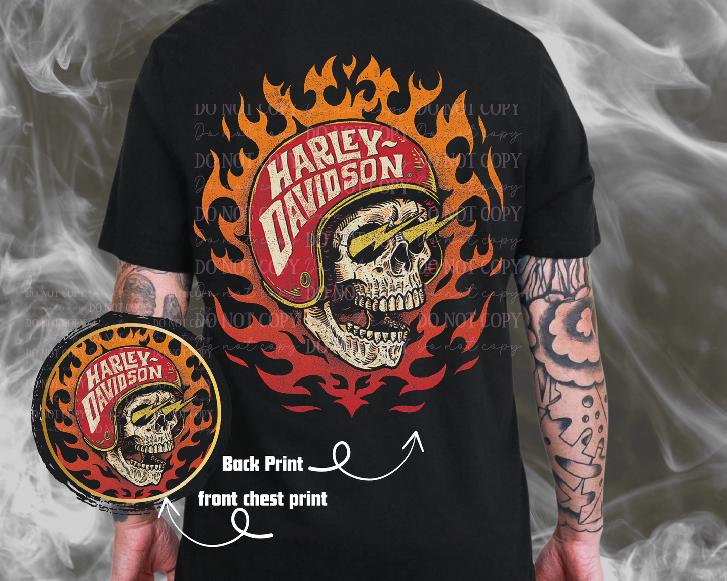HD Helmet Skull T-Shirt