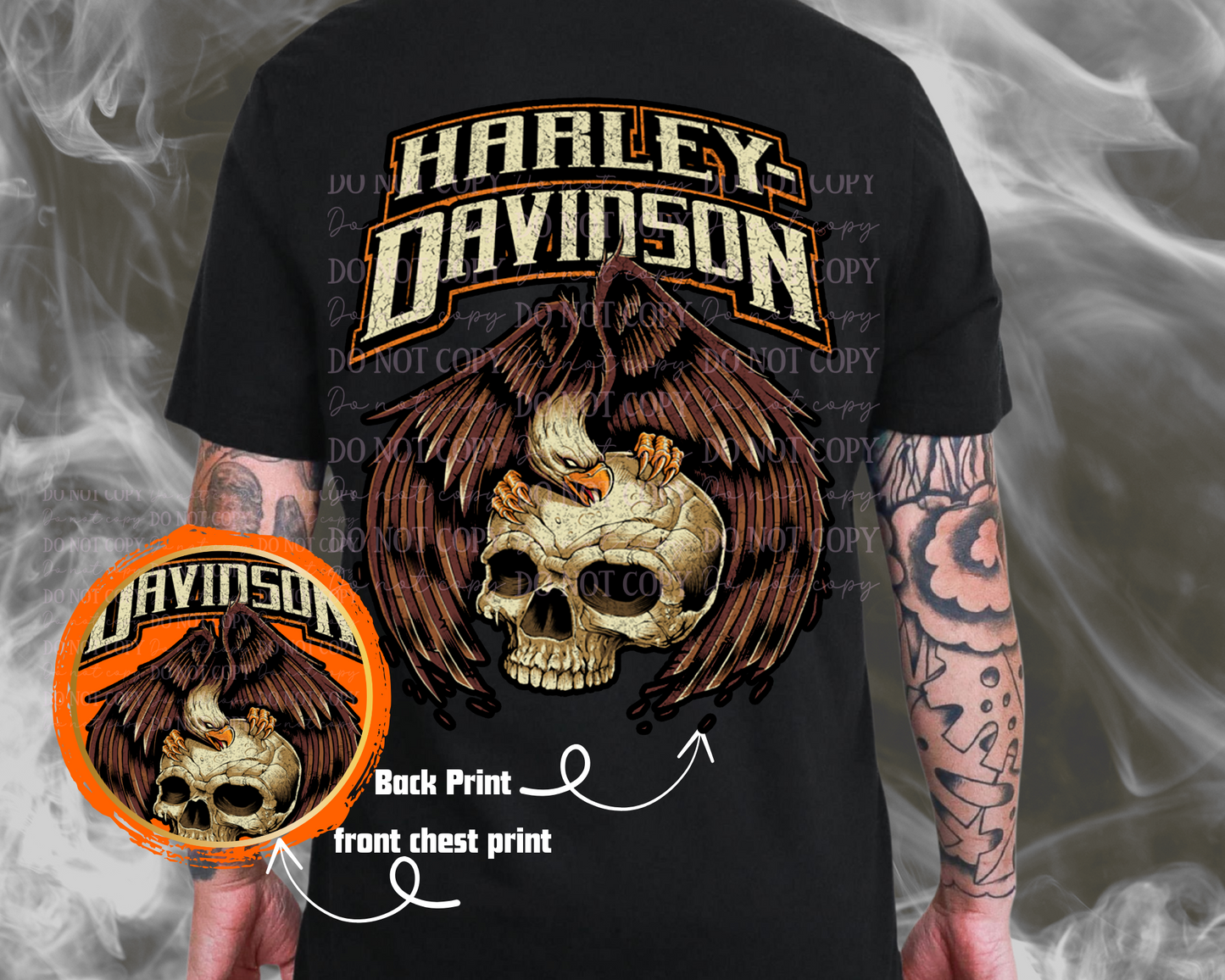 HD Eagle Skull T-Shirt