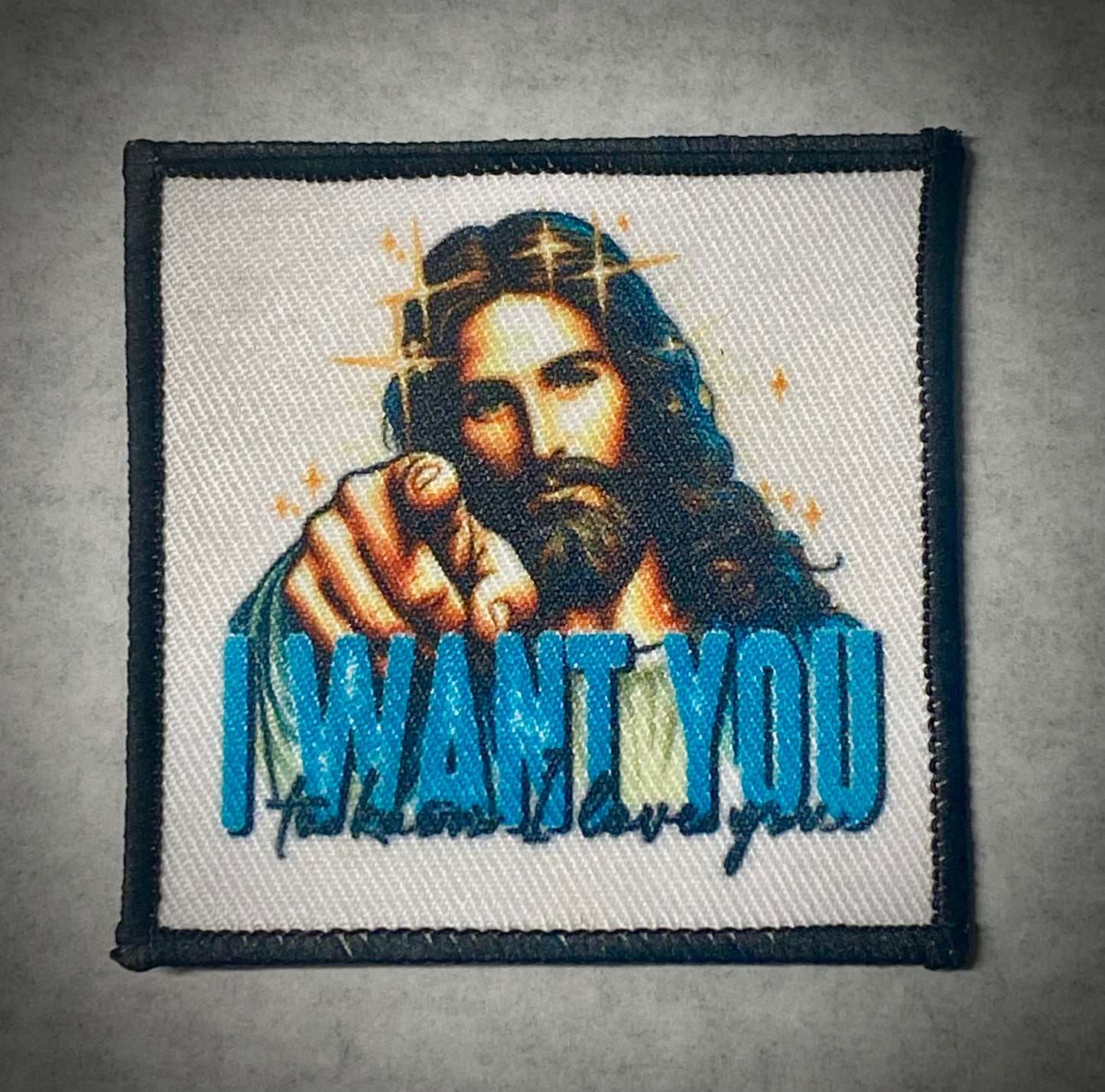 Jesus I want you to know I Love you Square 2 1/2” Trucker Hat Patch Inspirational