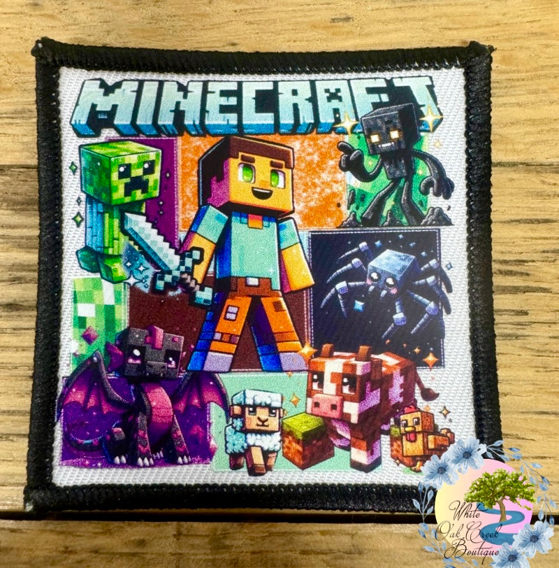 Minecraft 2 1/2” Square Trucker Hat Patch