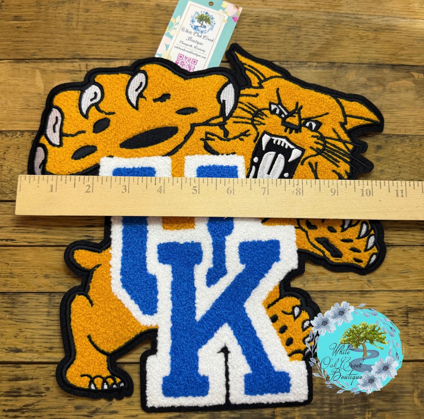 UK Wildcat Chenille 10.5” Iron-On Patch