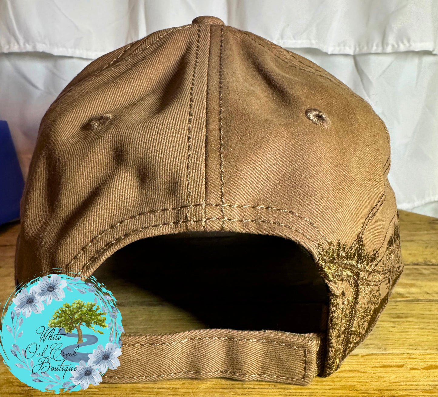 Lineman Embroidered Lasered Faux Leather Patch Twill Trucker Hat