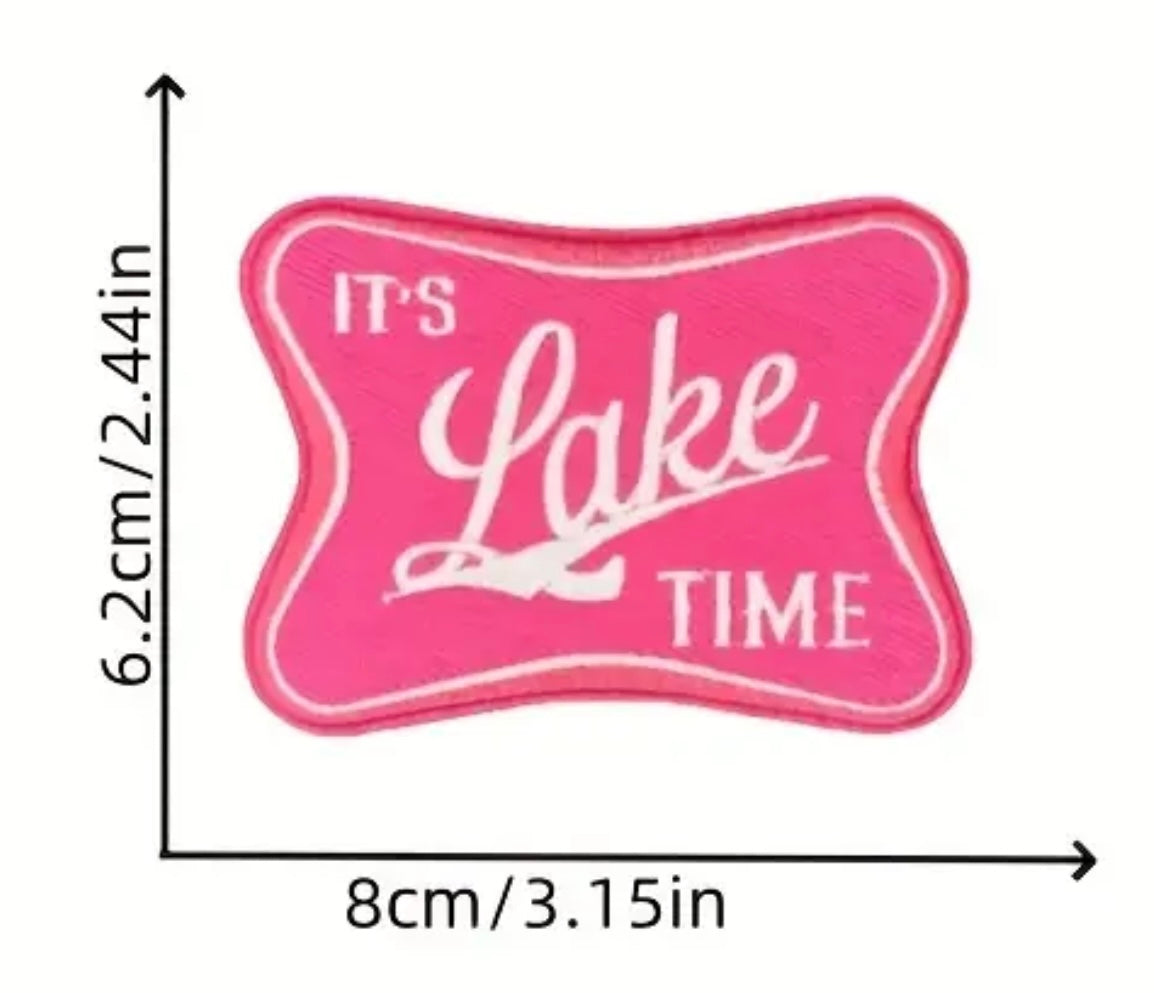 Lake Time Hat Patch