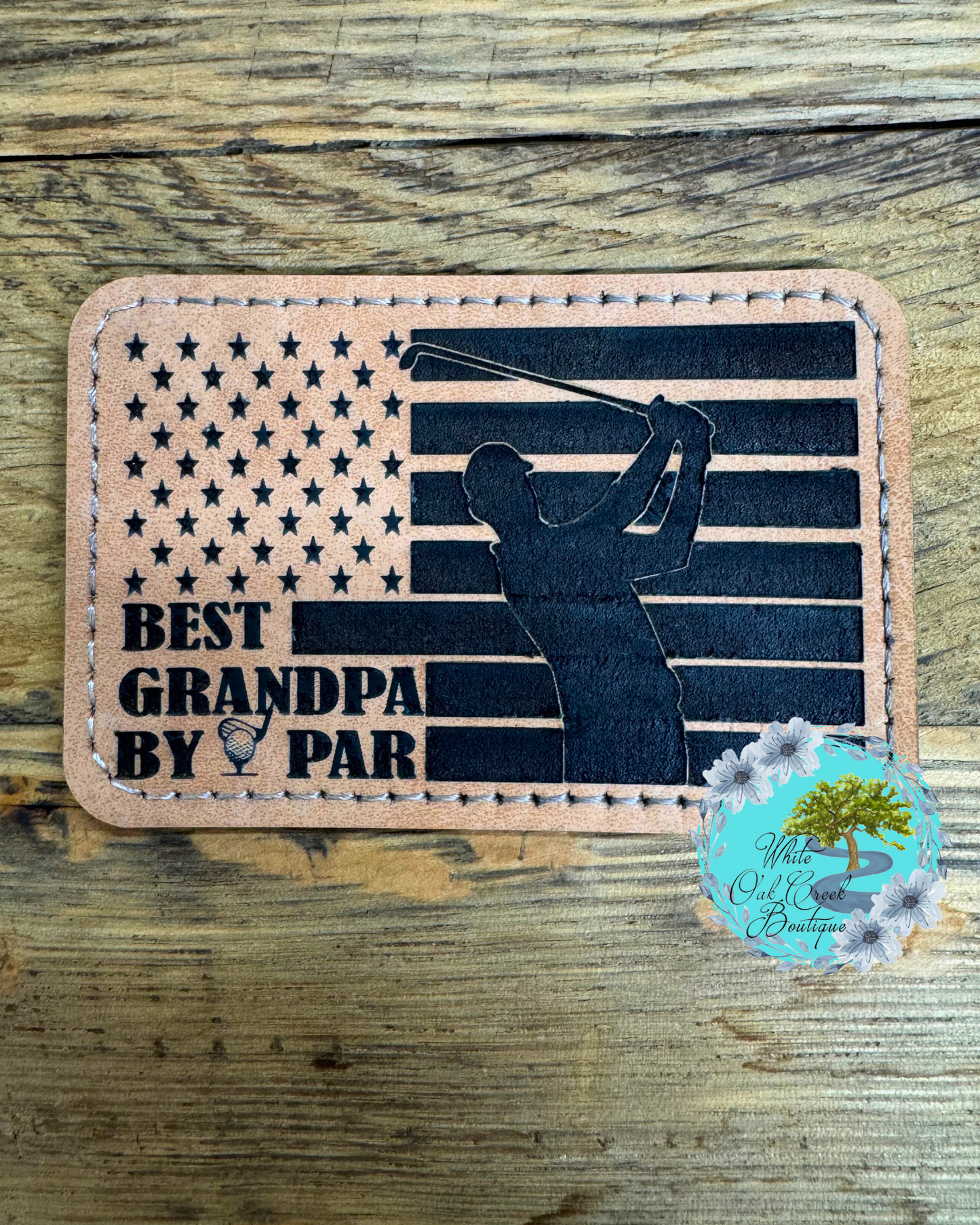 Best Grandpa by Par Lasered Hat Patch