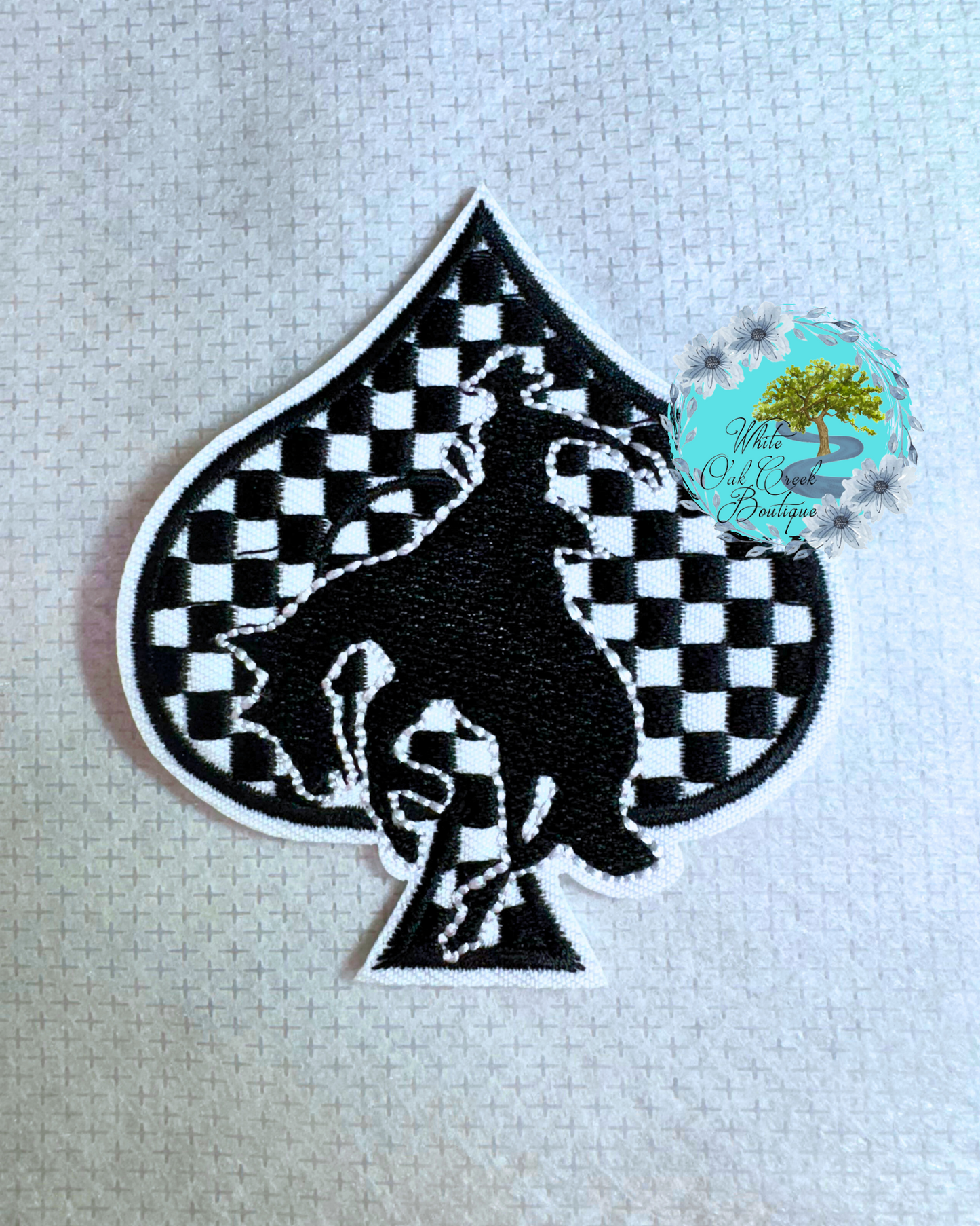Spade Rodeo Embroidered Hat Patch
