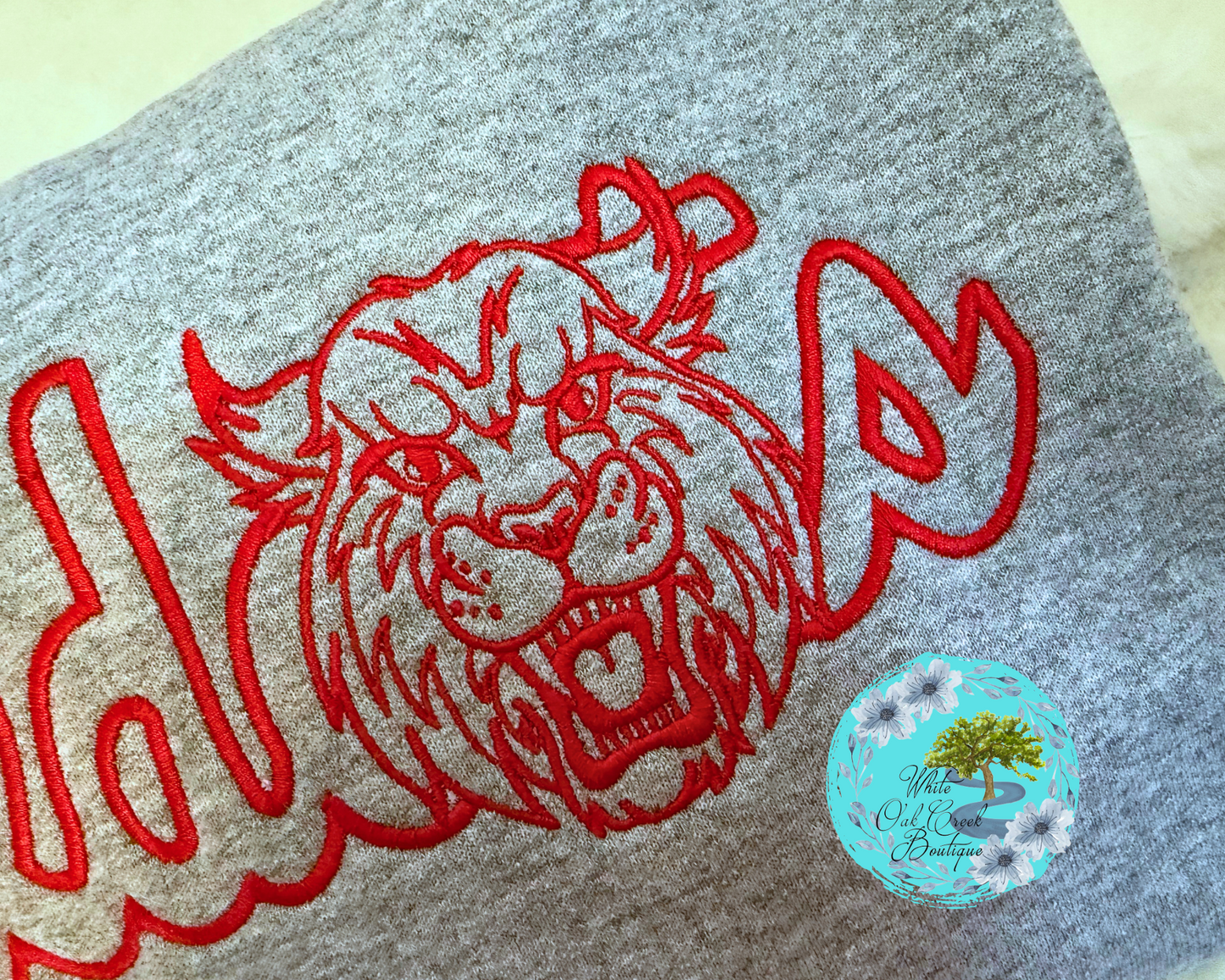 Wildcats Embroidered Sweatshirt Vintage Font