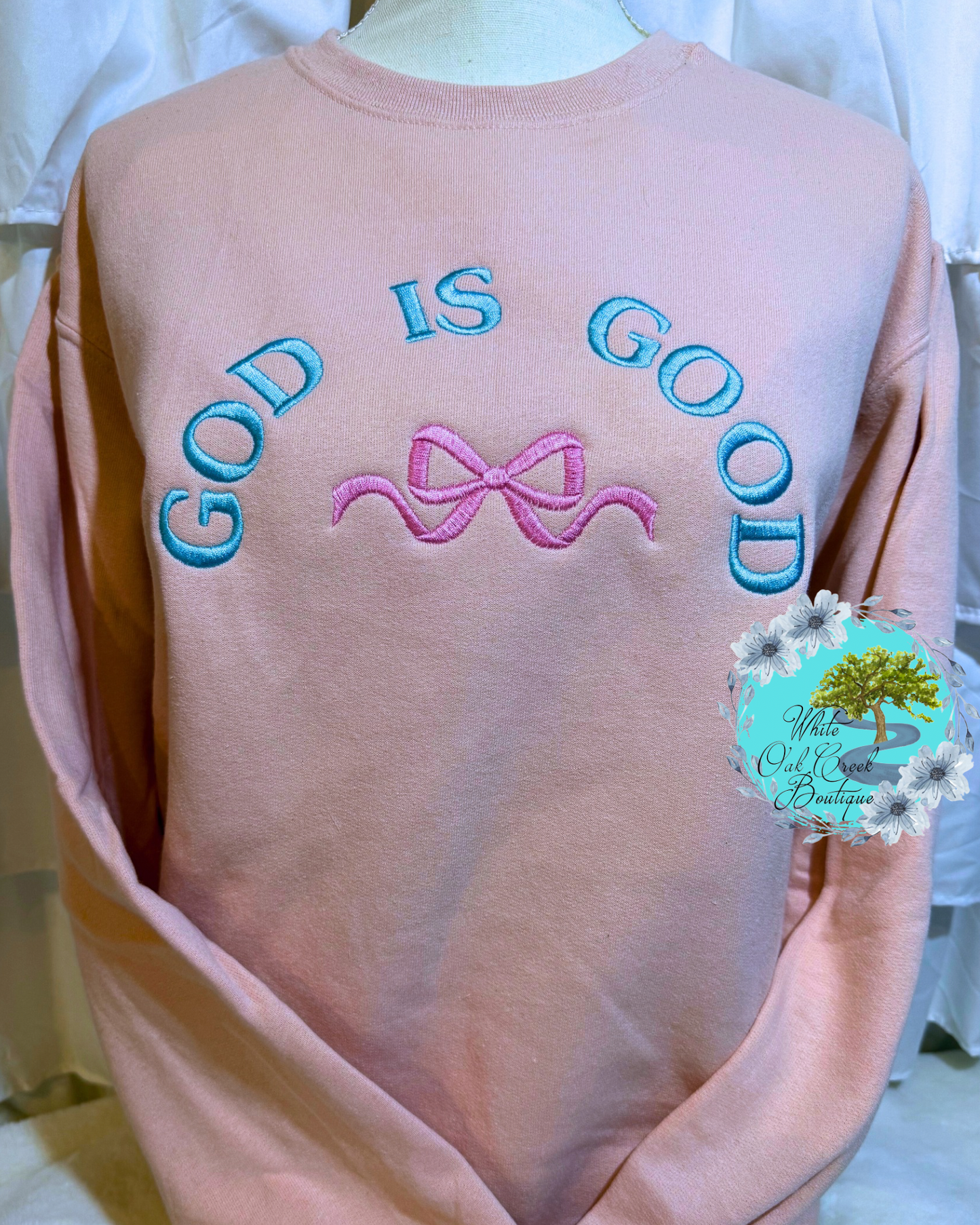 God is Good Embroidered Sweatshirt