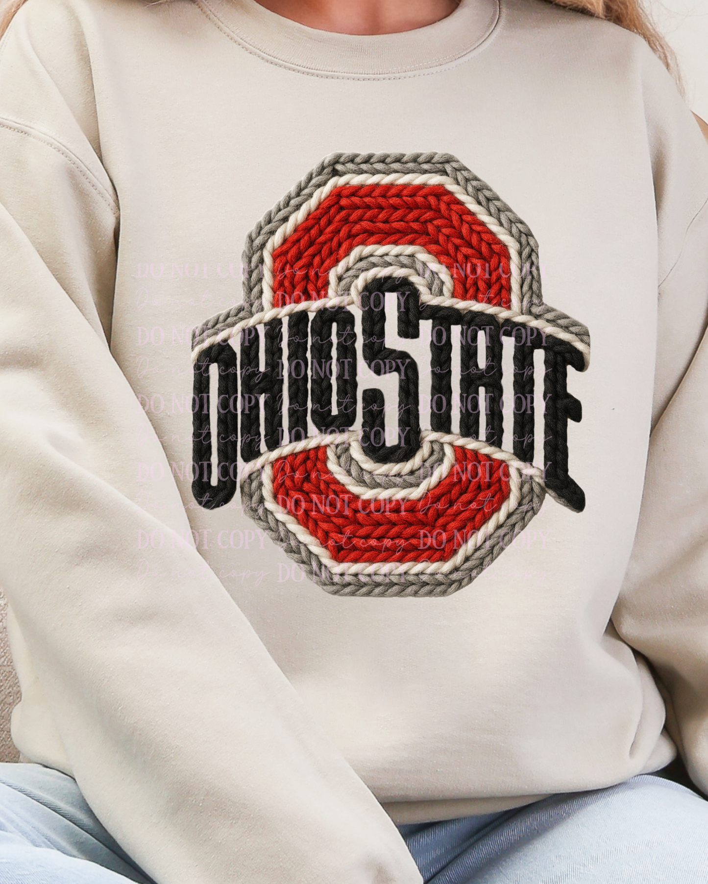 DTF Transfer Ohio State Yarn