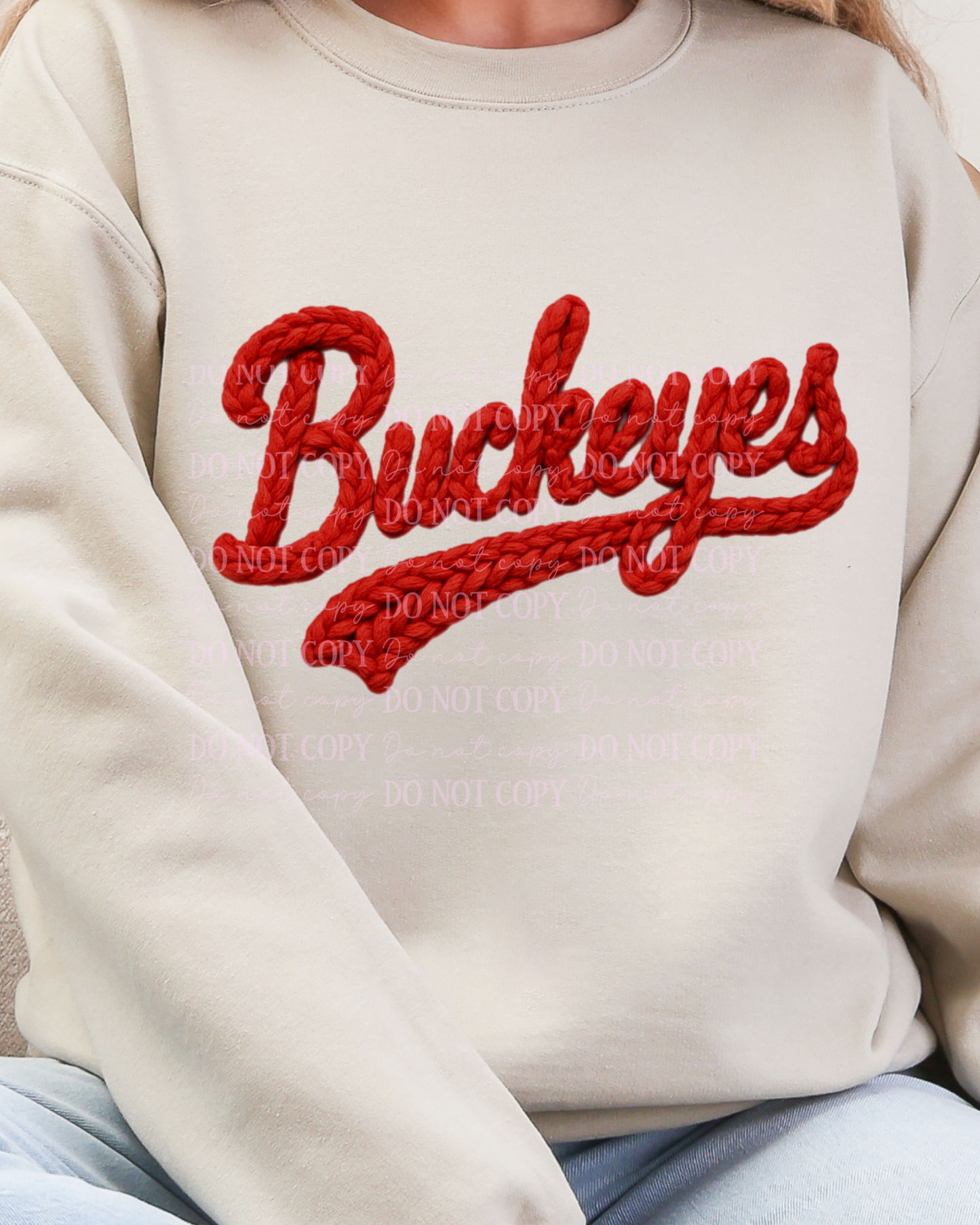 DTF Transfer Ohio State Buckeyes Yarn