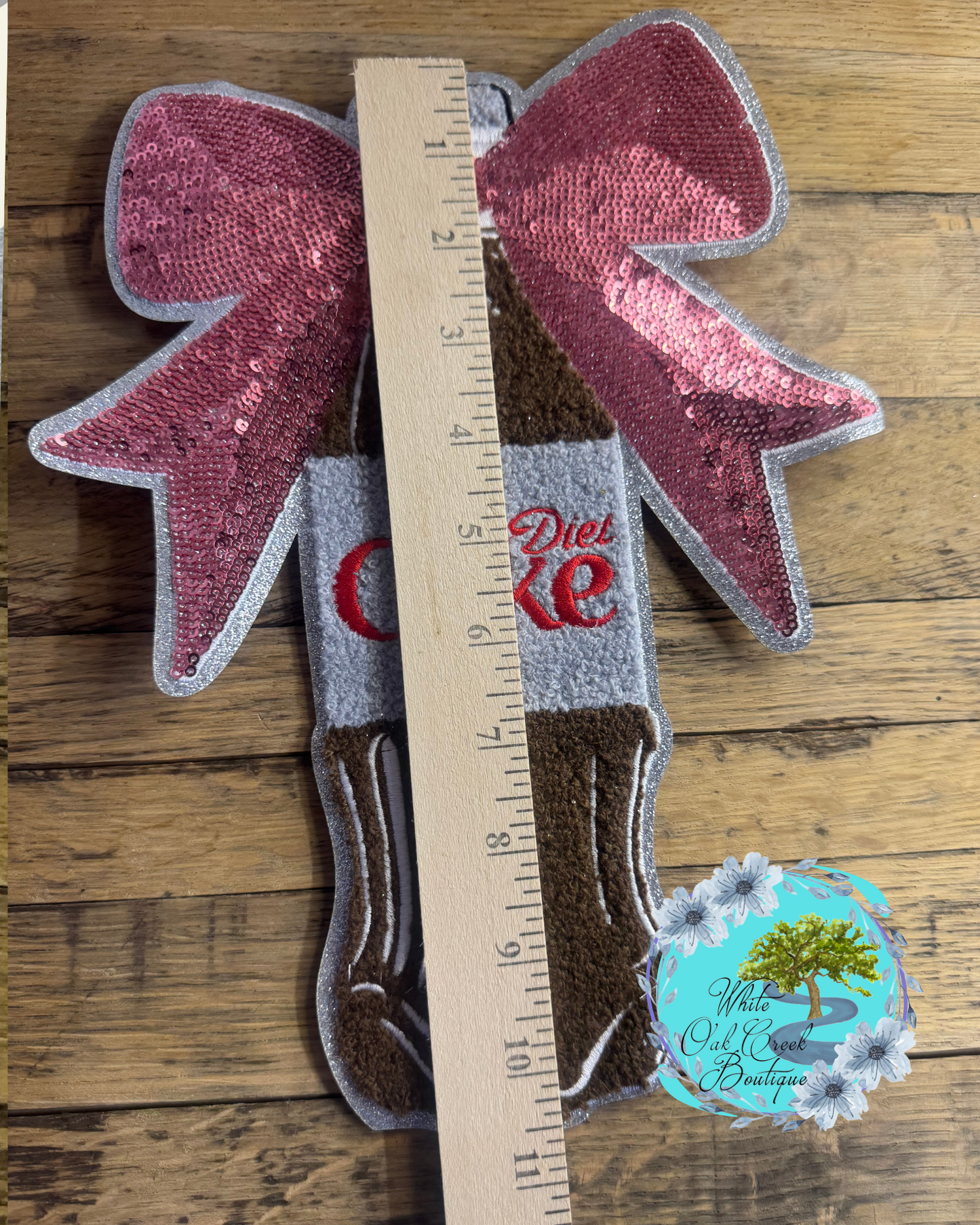 Diet Coke Chenille Sequin Large Patch