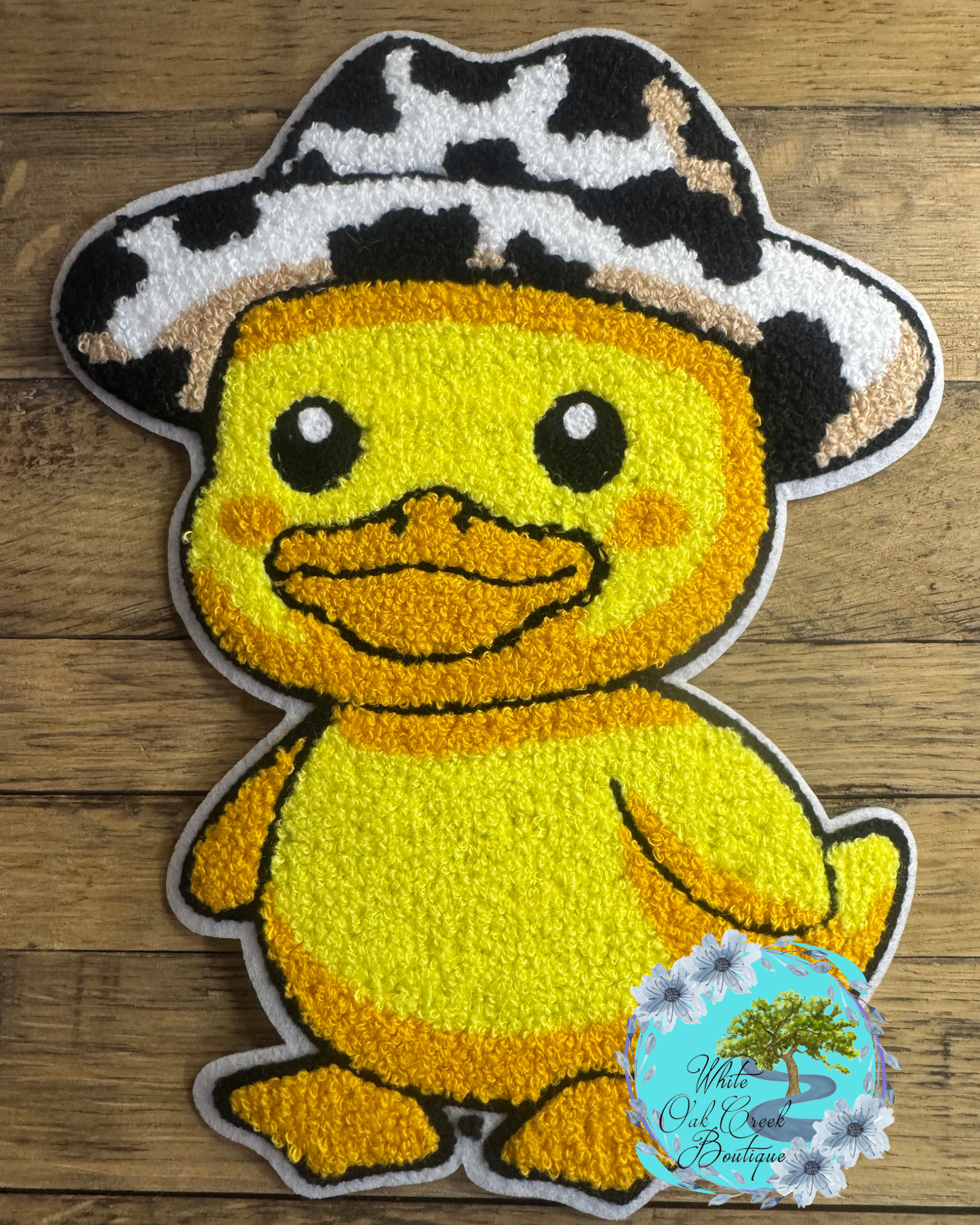 Duck Chenille Large 9.7” DIY Iron On Patch