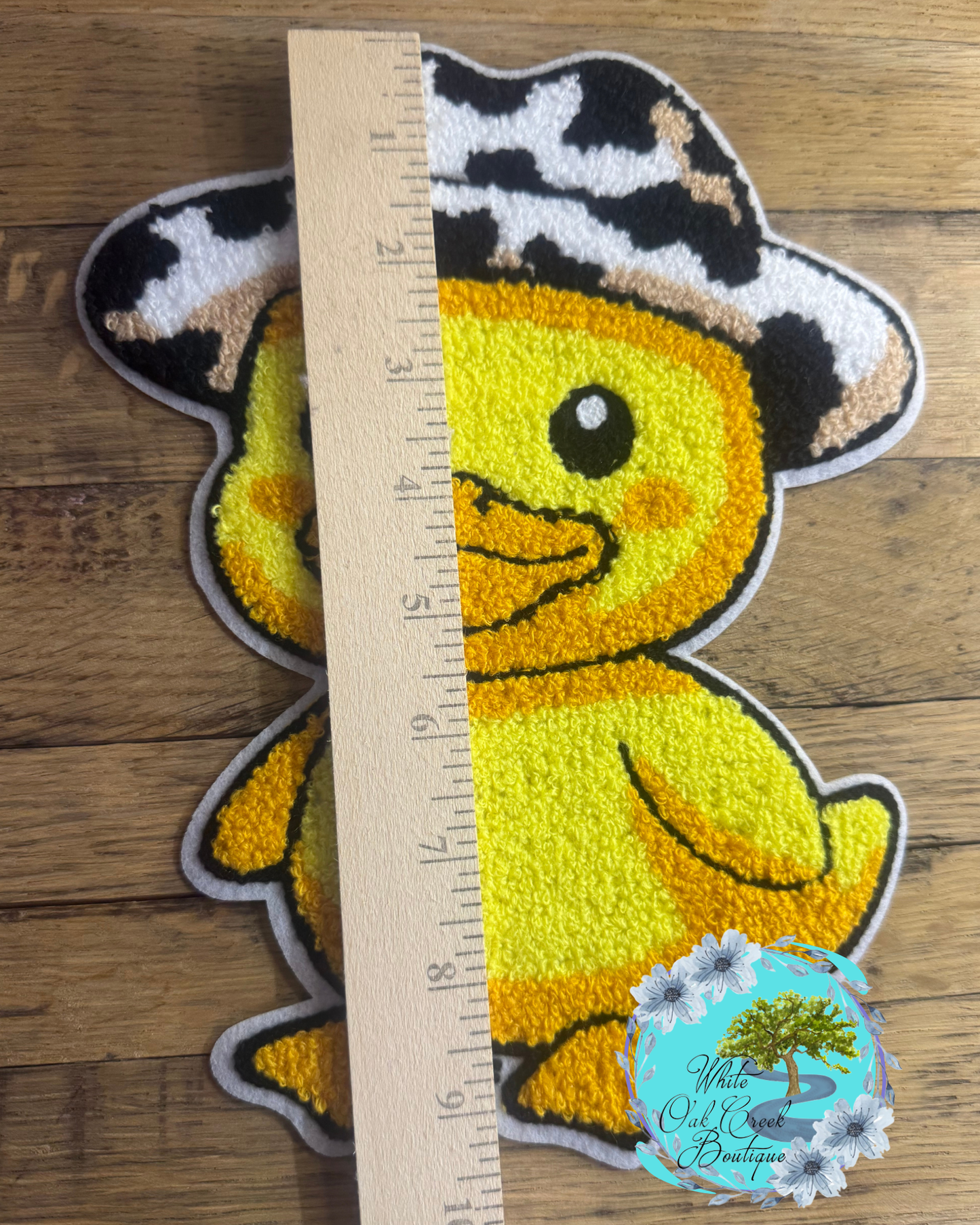 Duck Chenille Large 9.7” DIY Iron On Patch
