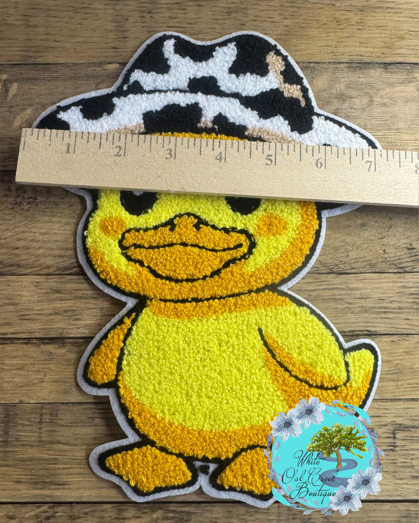 Duck Chenille Large 9.7” DIY Iron On Patch