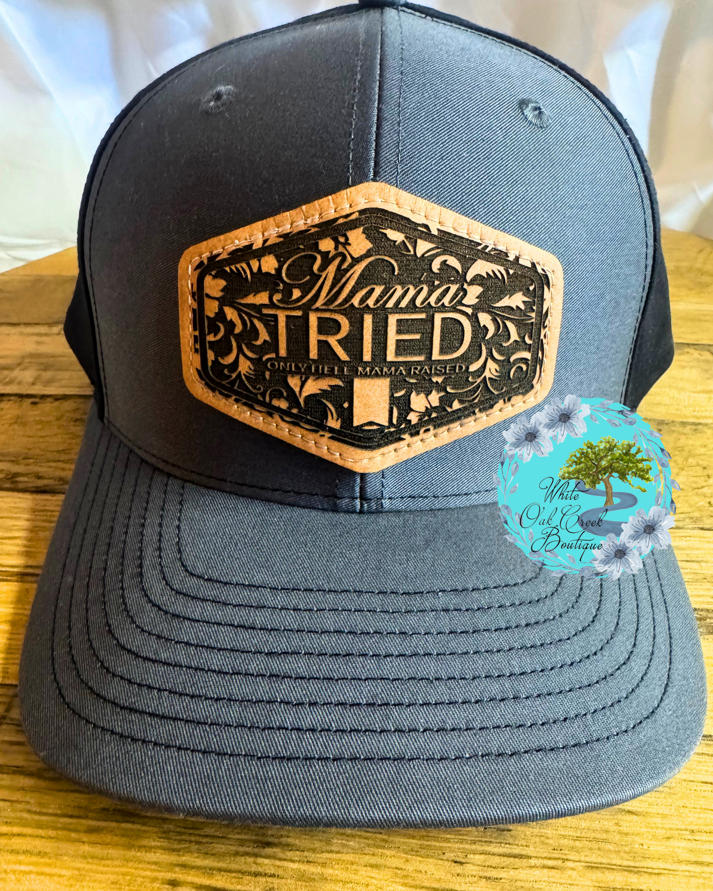 Mama Tried Scroll Lasered Richardson Hat