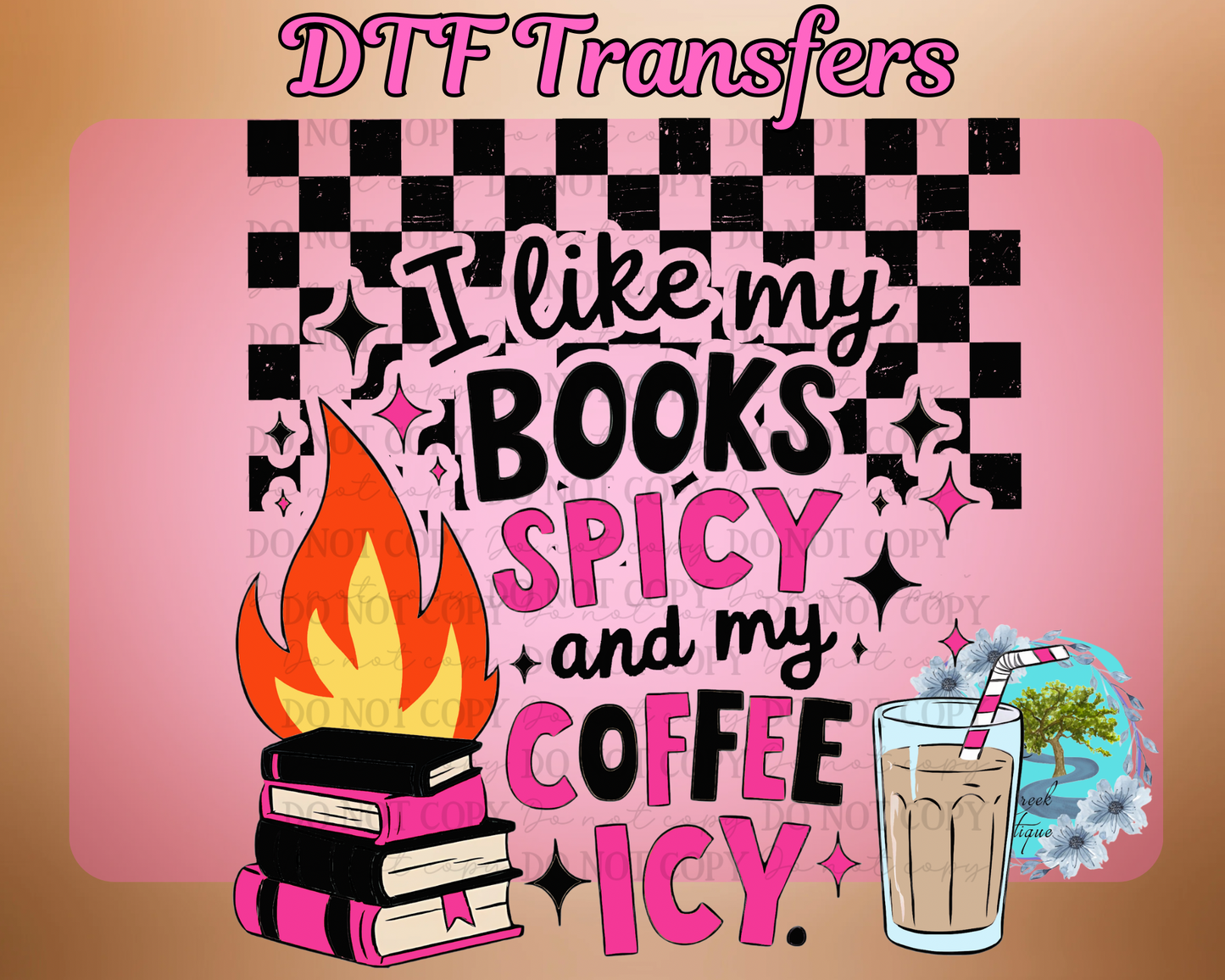 DTF Transfer Spicy Books