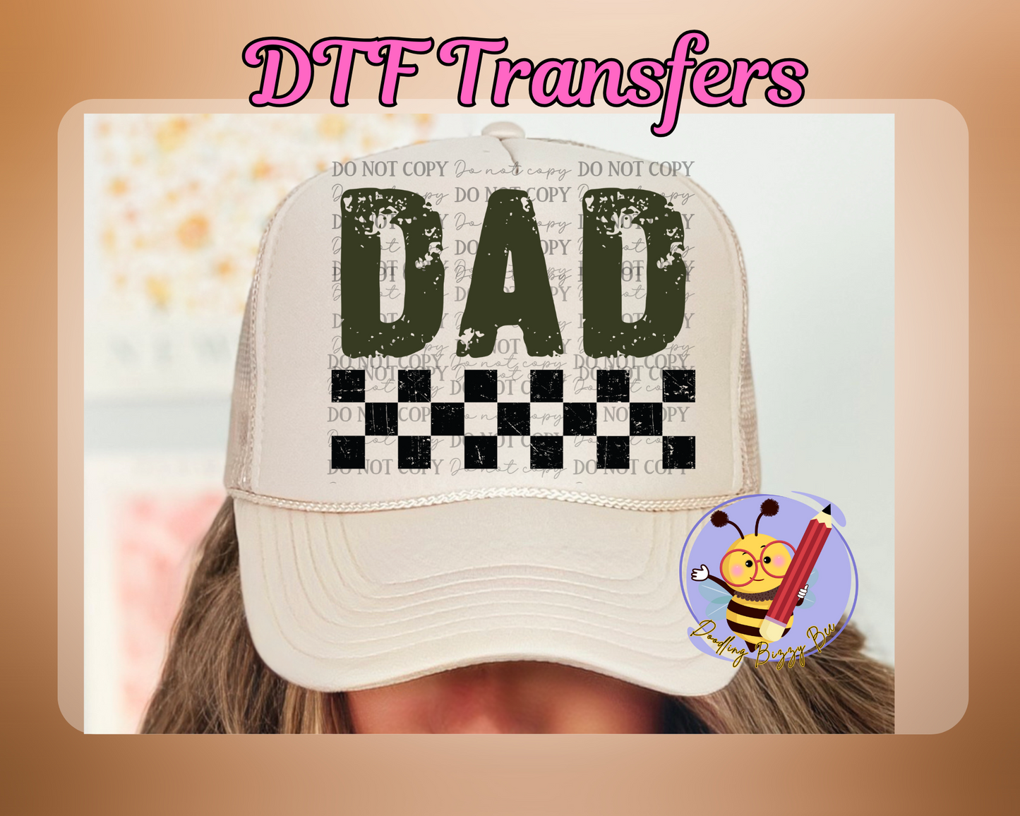 Dad HAT DTF Transfer