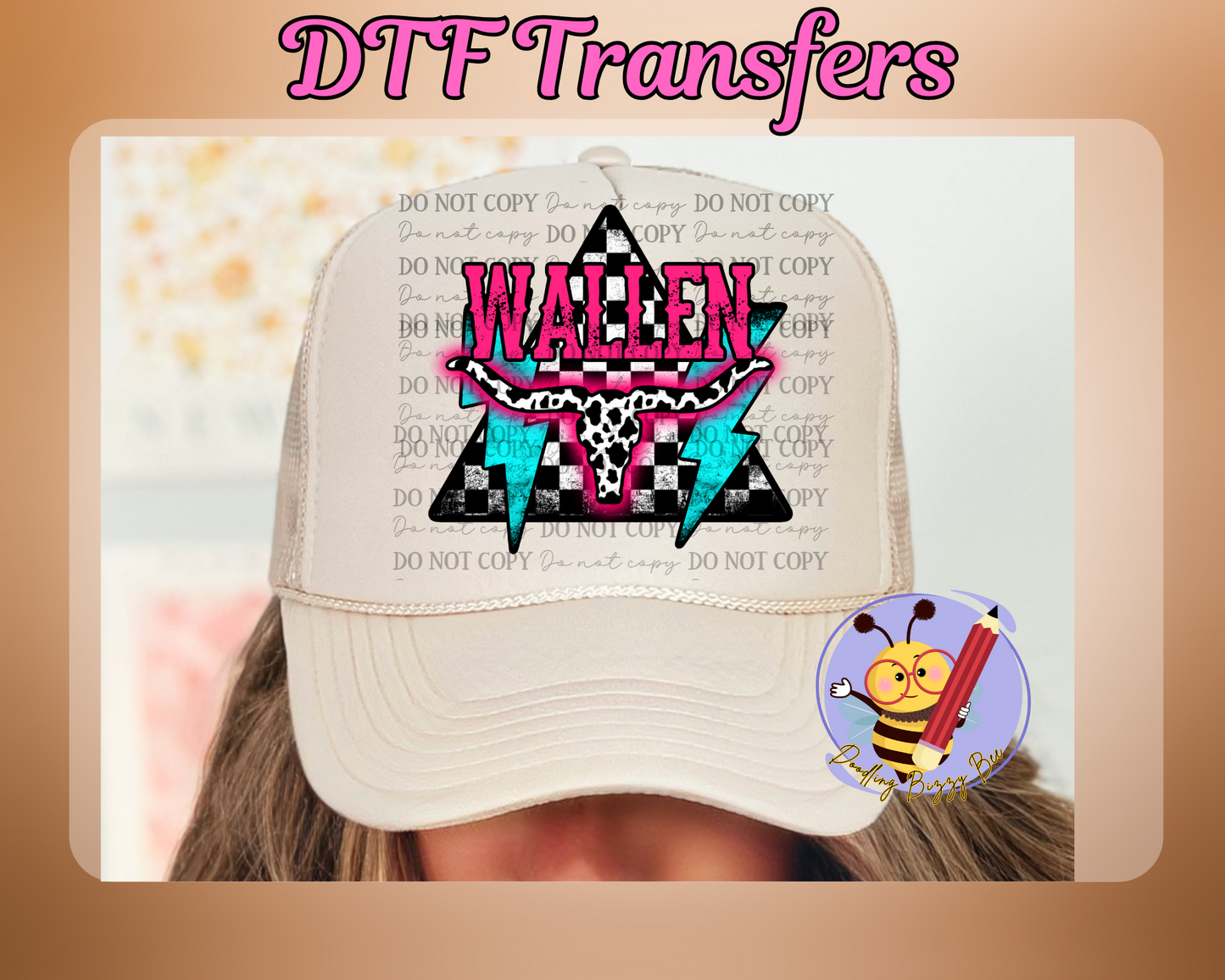 Wallen HAT DTF Transfer