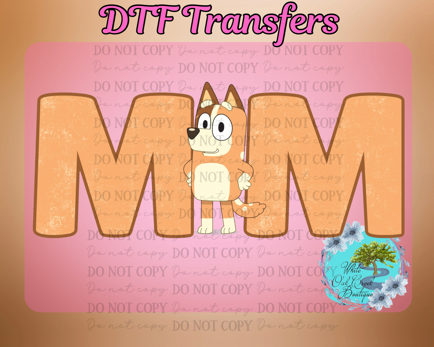 DTF Transfer Bluey Mom
