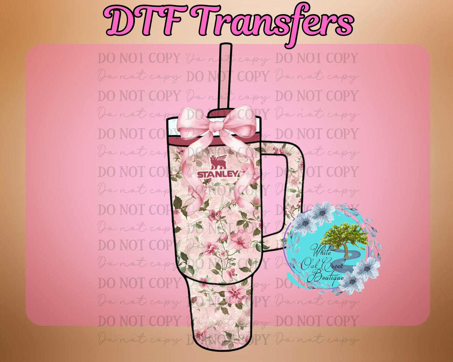 DTF Transfer Stanley Coquette Bow