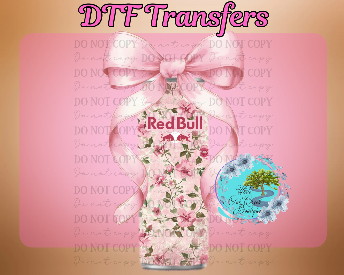 DTF Transfer Bull Coquette Bow