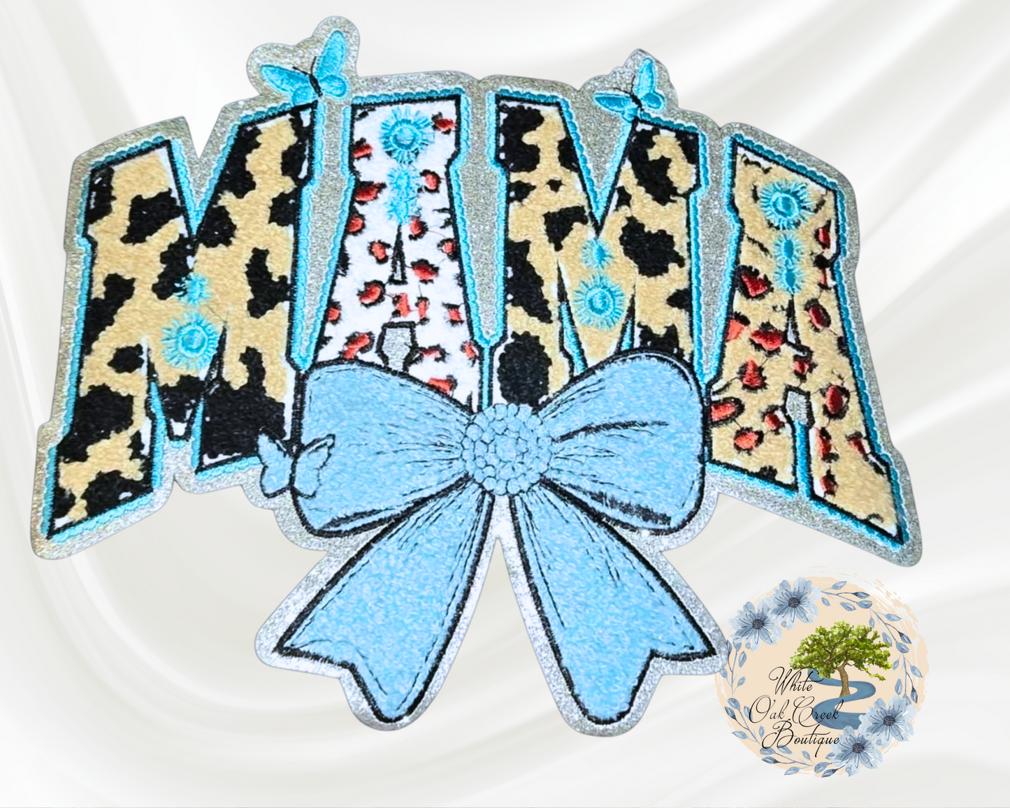 Mama Butterfly 10” Iron-on Patch