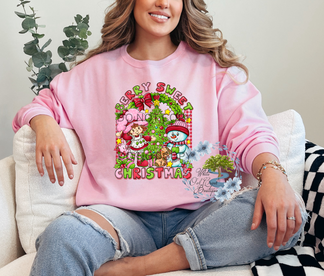 Sweatshirt Strawberry Shortcake Christmas