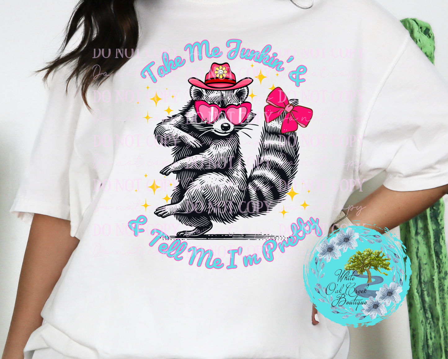 Raccoon Take Me Junkin T-Shirt