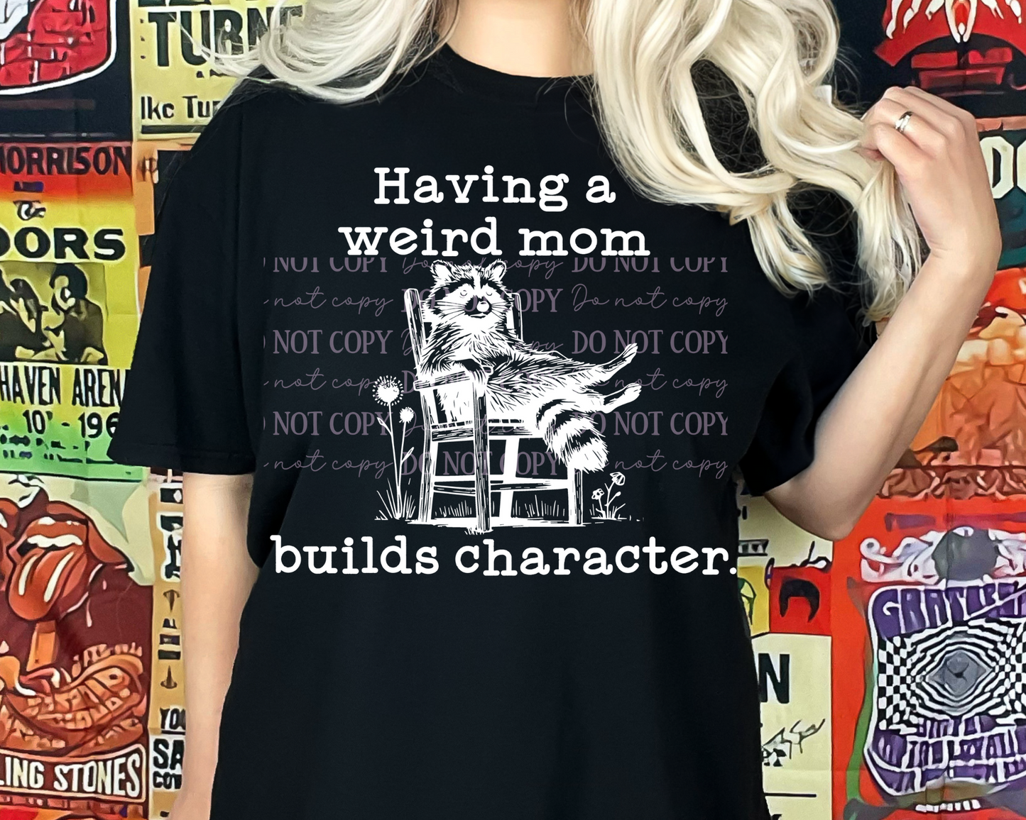 DTF Transfer Feral Raccoon Weird Mom