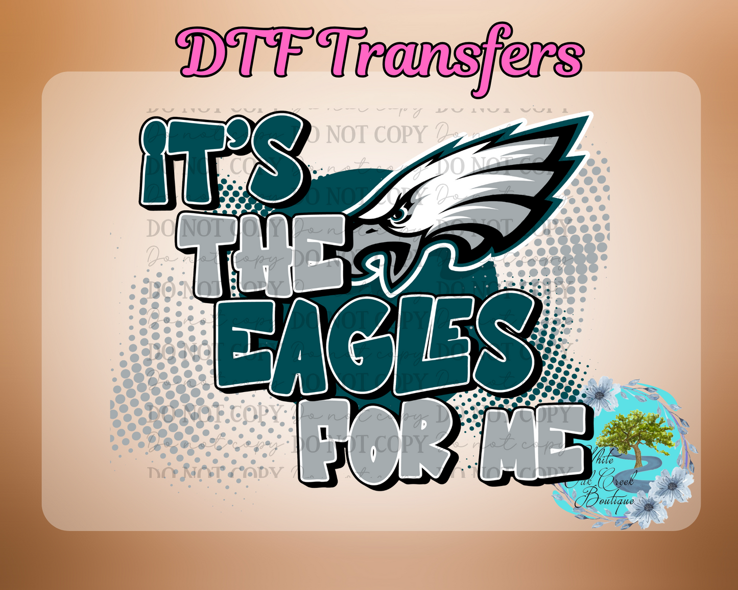 DTF Transfer Its the Eagle for Me