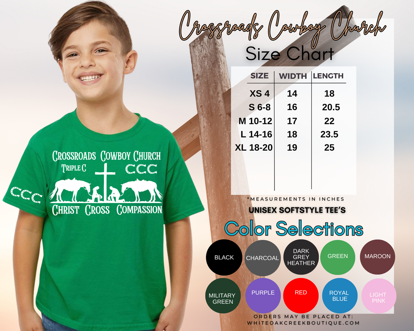 YOUTH Crossroads Cowboy Church T-Shirt