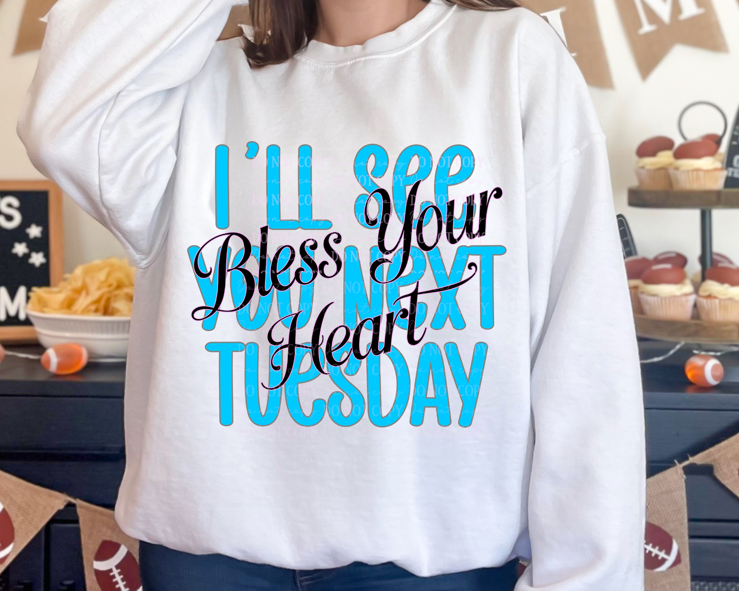 DTF Transfer Bless Your Heart Tuesday