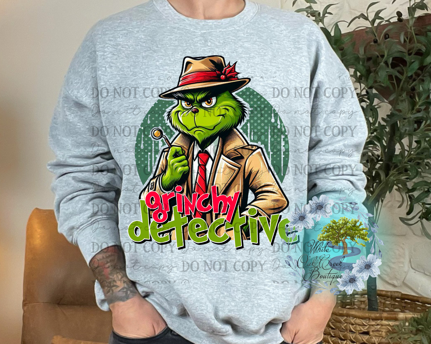Detective Sweatshirt or T-Shirt Green Guy