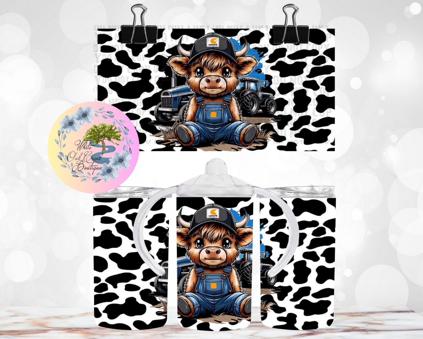 Cow Baby Boy Blue Tractor Sippy Cup