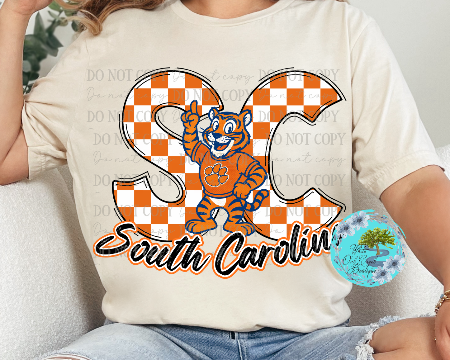 DTF Transfers South Carolina Checkered