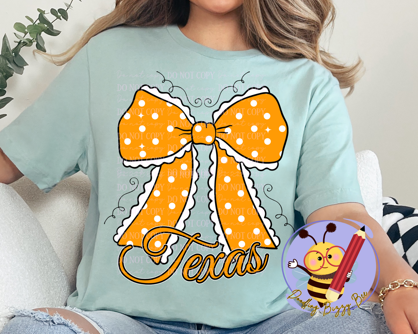 DTF Transfer Texas Bow