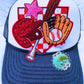 Baseball Sequin Oversized Hat Patch