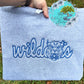 Wildcats Embroidered Sweatshirt Vintage Font