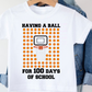 YOUTH 100 Days of School Basketball T-Shirt
