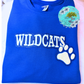 Wildcat YOUTH Chenille Glitter Sweatshirt