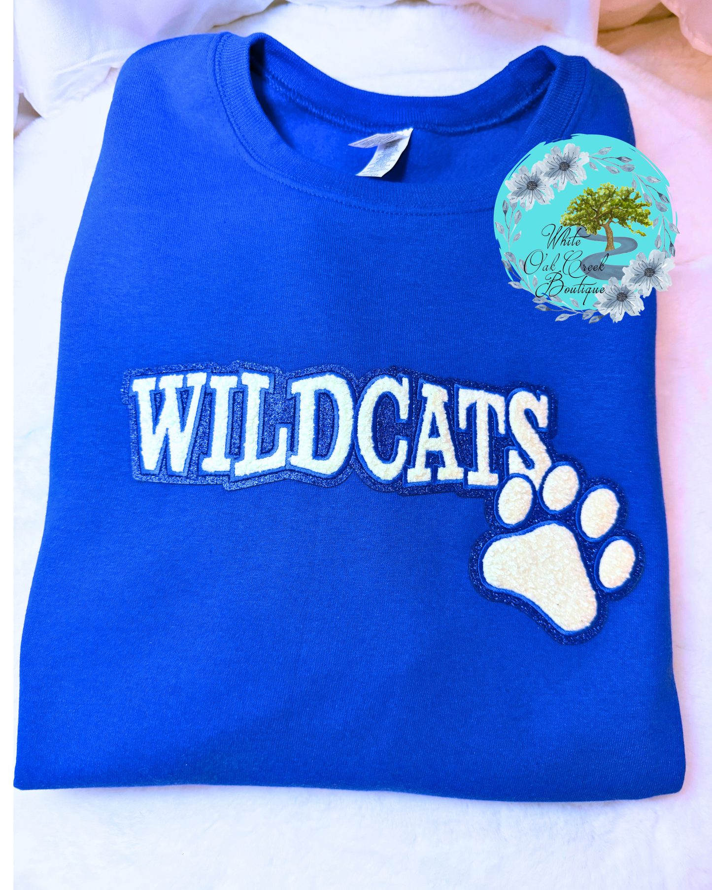 Wildcat YOUTH Chenille Glitter Sweatshirt