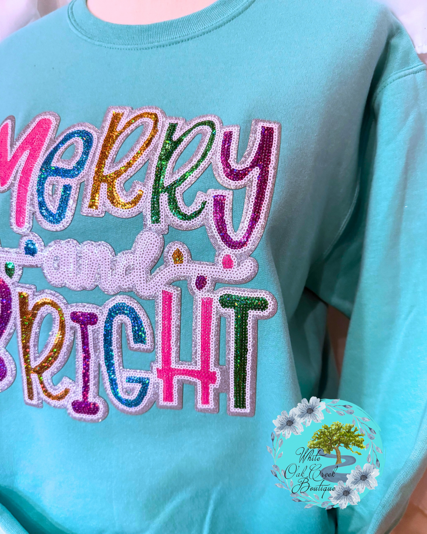 Merry & Bright Sequin Sweatshirt