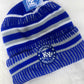 Kentucky Gray Stripe Beanie Toboggan Sherpa lined